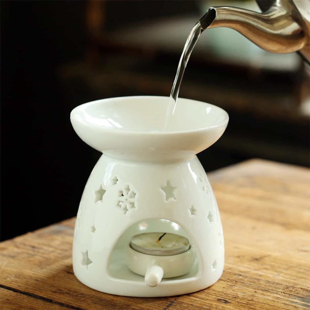 Ätherölbrenner, Ätherisches Öl Brenner Aroma Diffusoren Stern Schneeflocke Form