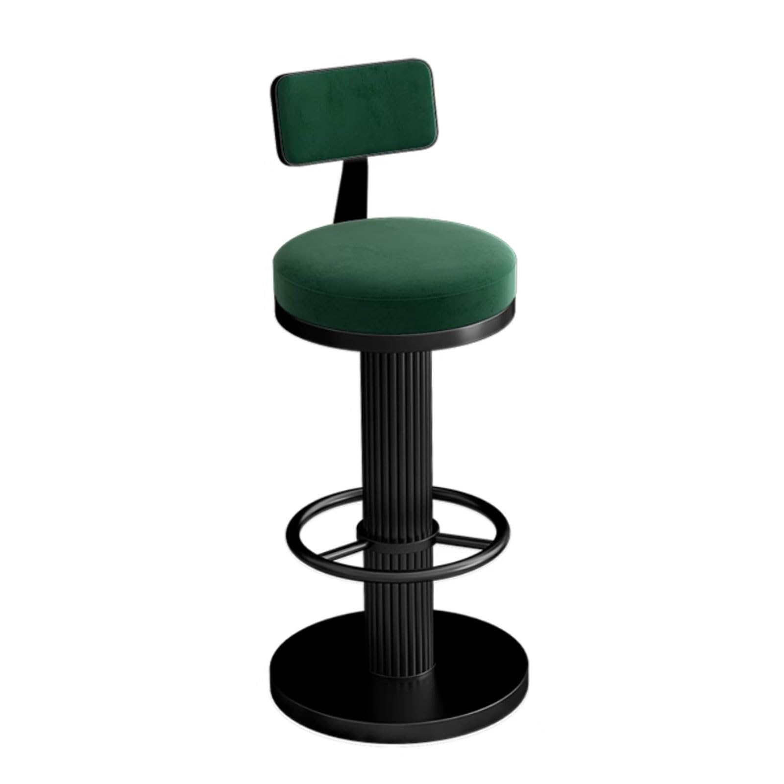 Hokery Barowe Z Aksamitu W Stylu Mid Century Modern Do Wysp Kuchennych, Regulowana Wysokość, Bezpodłokietnikowa Konstrukcja I Stabilna Rama