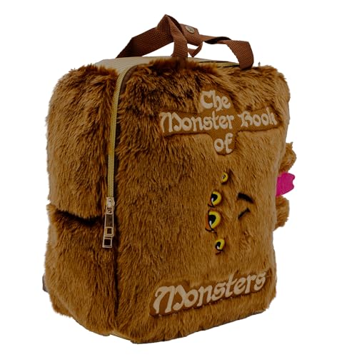 AI ACCESSORY INNOVATIONS Wizarding World Harry Potter Livro dos Monstros bolsa de livros de pelúcia,