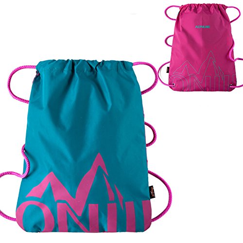Buy Sports Drawstring Bag Climbing Travel Softback Fitness Gym Backpack Pouch (green) Online at