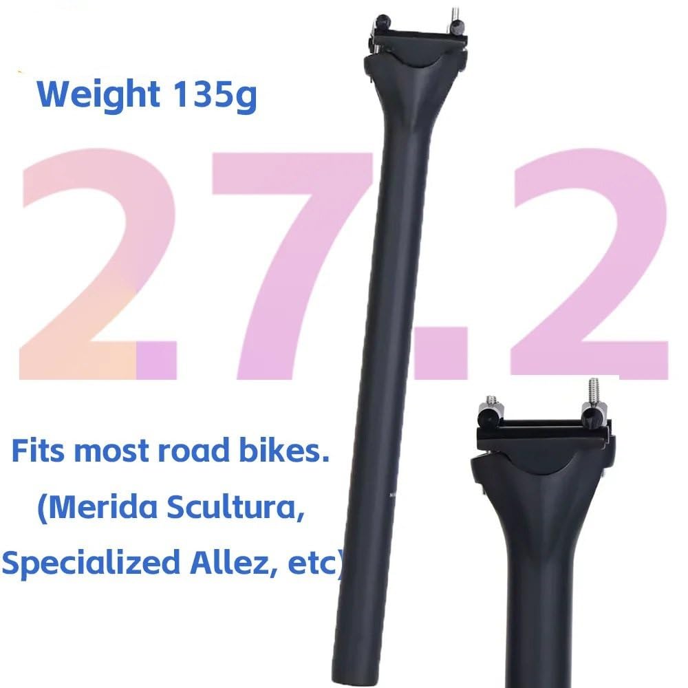 Tija de Sillín para ELITAONE tija de sillín de Bicicleta de Carbono Ultraligera Carretera Tija de Sillín