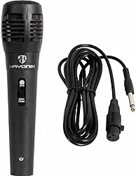 HAYONIK, Microfone Dinâmico Supercardióide, C/Cabo 3M, Preto - MDH-102