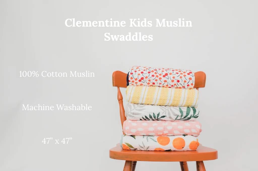 CLEMENTINE KIDS Muslin Infant Swaddles (Butterfly Collector)