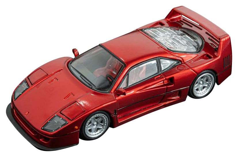Finclassically LBWK F40 ミニカーセット LBWK (Liberty Walk) F40 Chrome Silver 1/64 Diecast Model Car