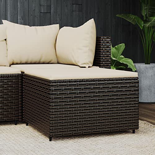 SECOLI Balkonmöbel Keiner Rattan Balkon Sofa 3-Sitzer...