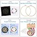 2 Pack Embroidery Starter Kit with Pattern, Kissbuty Full Range of Stamped Embroidery Kit Including Embroidery Fabric with Flower Pattern, Bamboo Embroidery Hoop, Color Threads Tools Kit (Floral Hoop)