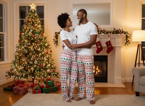 Image of Unisex Adults Holiday Themed Pajama Pants