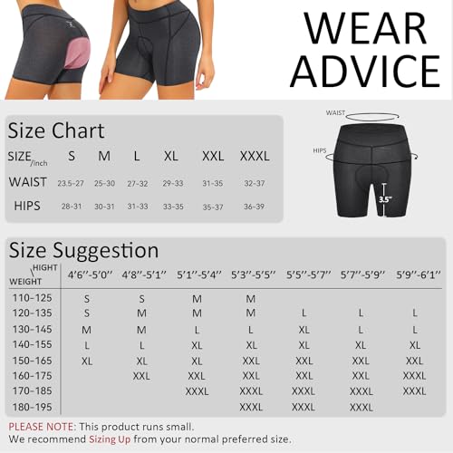 Ouokk Padded Bike Shorts Women Cycling Underwear Bicycle Biking Biker Short With 4D Padding Super Lightweight Breathable thumb #5