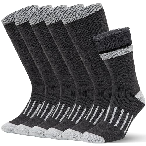 B&P Premium Merino Wool Socks for Men & Women Thick Warm Winter Socks with Anti-blister Cushioning and Moisture Control