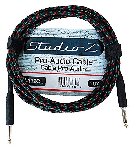 Amazon.com: Studio Z 20 Foot Guitar Audio Instrument Cable 1/4