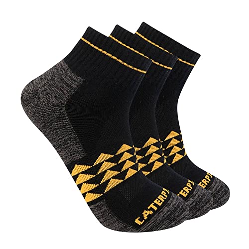 CAT mens Half Cushioned Quarter Socks