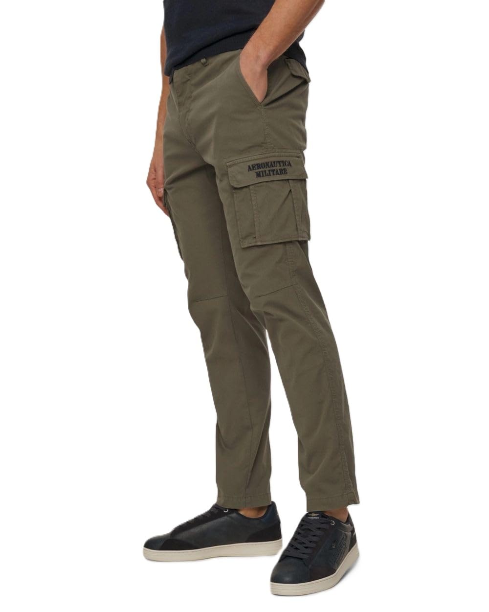 Aeronautica Militare Pantaloni uomo in cotone con tasche cargo 261PA1329UCT02443 8057630684157-60