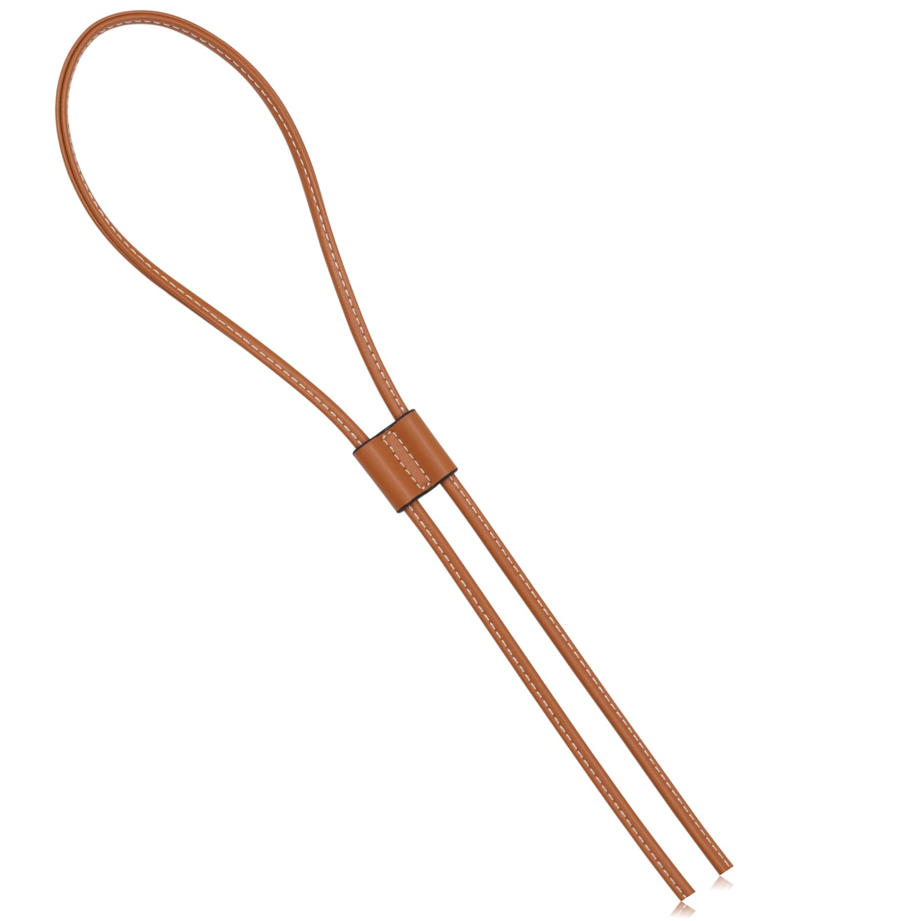 ALLZEDREAM Leather Drawstring Replacement Bucket Bag Detachable PU Pull String Strap (Brown)-image-29