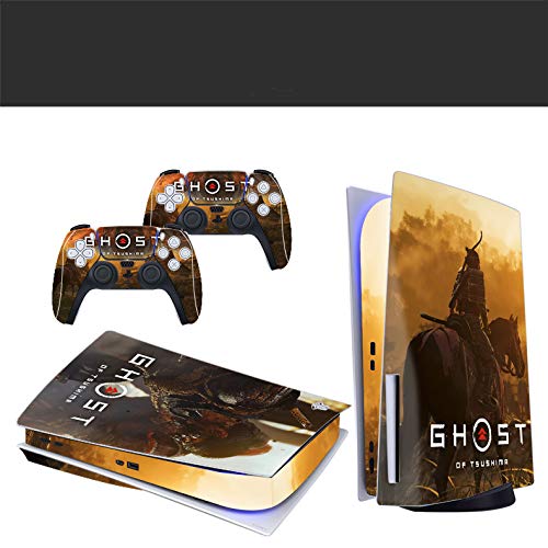 Aufkleber für Playstation 5 Konsole, PS5 Dualsense Controller Aufkleber, langlebig, kratzfest, blasenfrei, kompatibel mit Playstation 5 Disk Edition