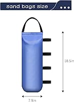 Vista 2 de 112 LBS - Bolsas de arena pesadas para tienda de campaña al aire libre, toldo publicitario, toldo a prueba de viento desplegable fijo (sin arena)