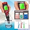 pH Chlorine Meter Digital Salinity pH Tester for Saltwater Pool Salt Reader for Fish Tank Koi Pond TDS Test Pen All in One pH CL Salt ORP EC TDS Temp Monitor Hydroponic pH Conductivity PPM Tester #4
