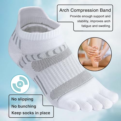 Meaiguo Toe Socks No Show Running Five Finger Socks for Men Women4