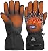 BRUBAKER Beheizbare Skihandschuhe mit Akku Wasserdicht und Winddicht - Winterhandschuhe für Herren und Damen - 3 Stufen Temperaturregler Heizung - Thermo Handschuhe Skifahren Motorrad - Größe L/XL