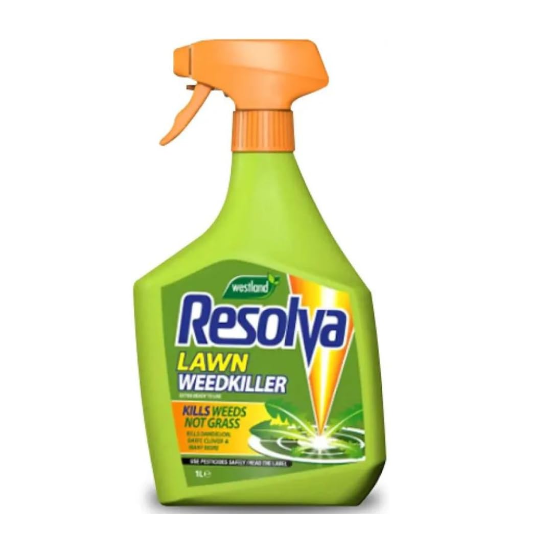 Resolva Lawn Weed Killer Extra 1L - Ready To Use WeedKiller - For Indoor And Outdoor Use - No Glyphosate - Fast Action Weed Killer
