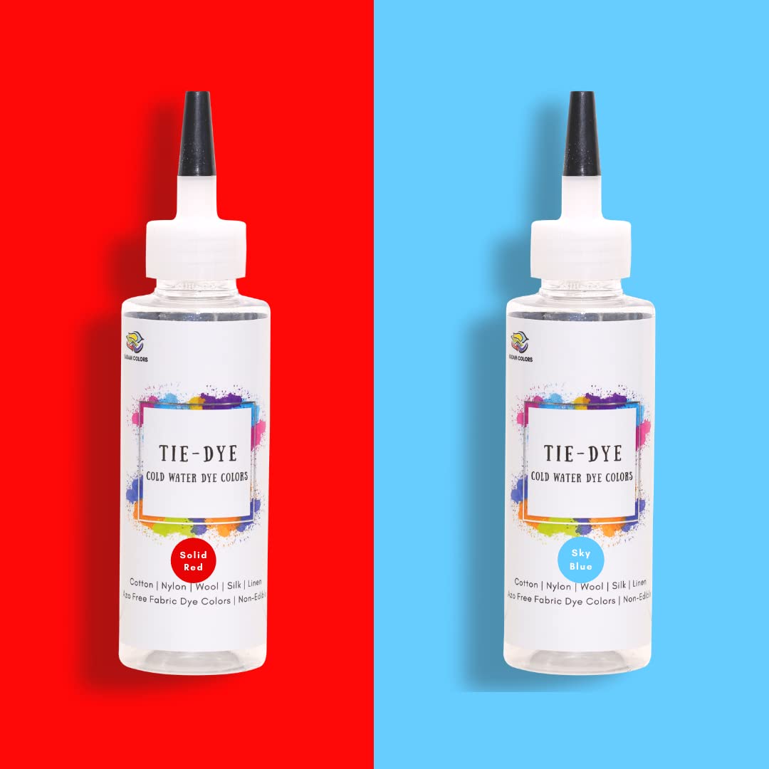 Tie dye Bottle Combo, Dye Activator Color Fixative Included, 8