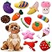 Kuoser 14 Pack Jouets Grinçants pour Chiens, Ensemble de Jouets à Mâcher en Peluche pour Chiot Doux et Durable pour Petits Chiens de Taille Moyenne, Jouets Interactifs pour Animaux