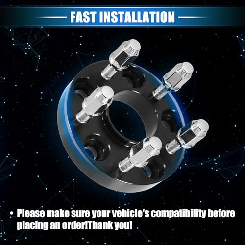 Image of 5 Pcs Wheel Lug Nuts Compatible for Ford Explorer for Lincoln MKS, Durable Chorme Plated 1 /2-20 Carbon Steel Silver Tone Tire Lugnuts