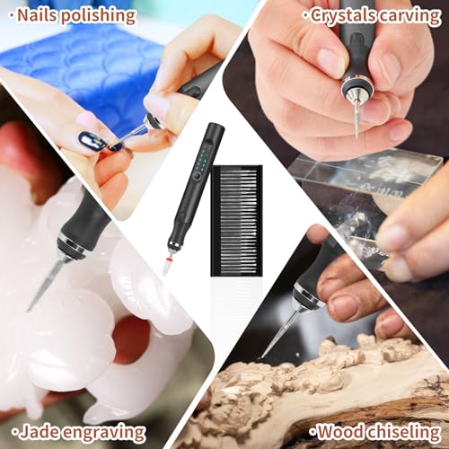 Kaibced EEP0816 Engraving Pen With 37 Bits, Usb Rechargeable Cordless Etching Engraving Tool thumb #5