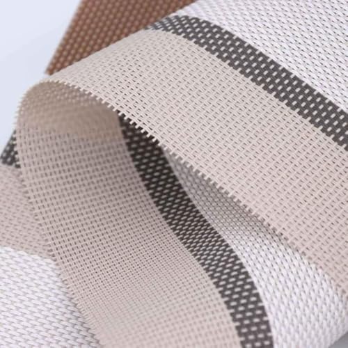 Image of Potency Table Mats Set of 6, Woven Placemats for Dining Table, Heat-Resistant, Anti-Skid, Washable PVC Table Mats, Vinyl Placemats for Dining, Kitchen & Restaurant Table (I Multistripe Cream)