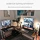 Clevich Schreibtisch L Form, 167 x 120 cm Gaming Tisch mit Regal, Stabil Eckschreibtisch L-förmiger mit Eisenhaken, Computertisch fürs Home Büro, Platzsparend, Einfach zu Montieren