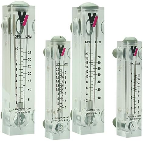 Valley Industries FM-2010 FM Series Panel Mount Flow Meters with 1" FNPT Connection