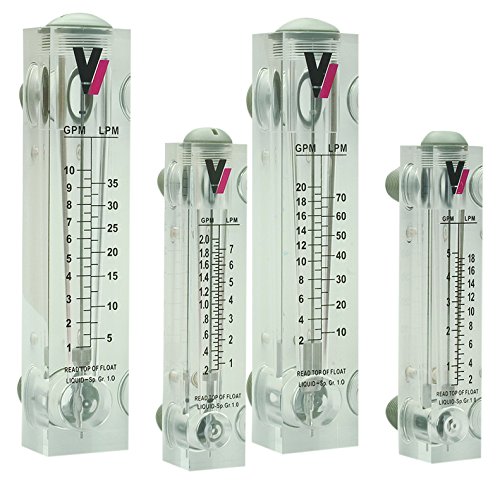 Valley Industries FM-2010 FM Series Panel Mount Flow Meters with 1" FNPT Connection