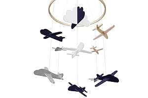 Baby Crib Mobile, Airplane Nursery Decor: A Serene Haven for Little Aviators