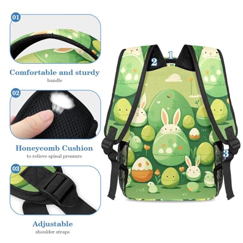 Sac à dos de grande capacité ensemble de cartables 2 pièces vert multicolore - 4