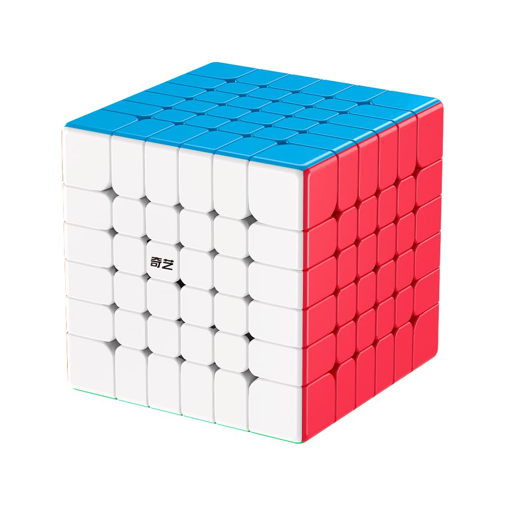 Speed Cube 6x6 Stickerless, Easy to Turn and Smooth 60.5 mm Puzzle Cube 6x6x6