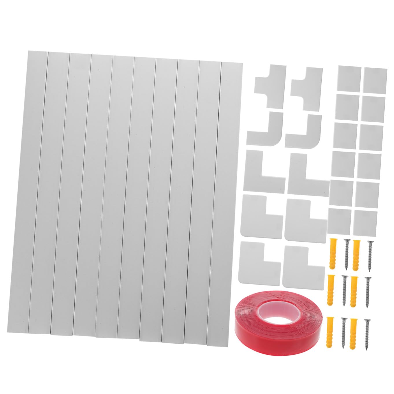 Artibetter Kit Canalina Passacavi in Pvc Bianco Autoadesivo Copri Fili Elettrici per Casa e Ufficio