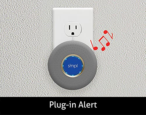 smpl Alerts Plug-in Alerts Chime, Connect Alerts System, Elderly Assistance, Caregiver Paging System, Senior & Kids Safety, Security, Live Technical Support (Plug-in Alarm)