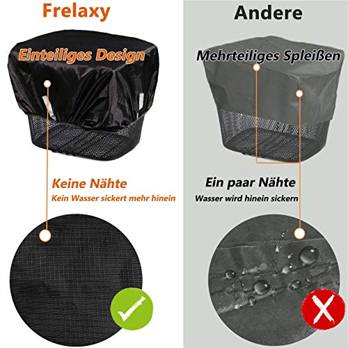 Frelaxy Fahrrad Korbabdeckung wasserdicht mit Reflektorstreifen, Regenschutz Fahrradkorb für vorne, Regenabdeckung für Korb hinten, Einheitsgröße für alle Körbe bis Größe 45x45cm