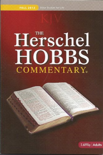 BSFL: HERSCHEL HOBBS COMMENTARY (KJV): Fall 2012 1430013540 Book Cover