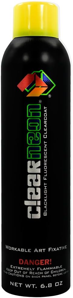 Clearneon UV Reactive Clear Coat Paint - Yellow