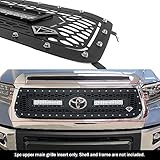 APS Compatible with Toyota Tundra with Front Sensor TSS 2018-2019 Main Upper Stainless Steel Black...