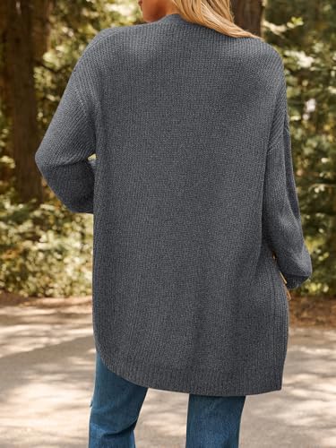 Image of LILLUSORY Womens Oversized Cardigans Soft Knit Cardigan Sweater with Pockets