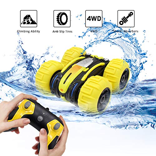 Seckton Gifts for 5-12 Year Old Boys Amphibious RC Car for Kids 4WD