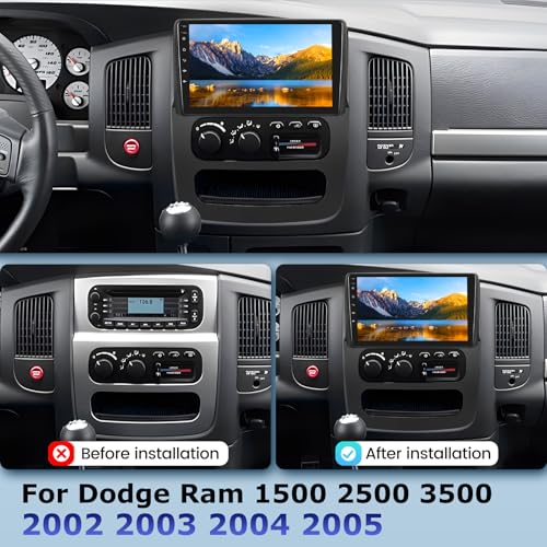 Radio con pantalla táctil 9 pulgadas para Dodge Ram 1500-3500 miniatura 2