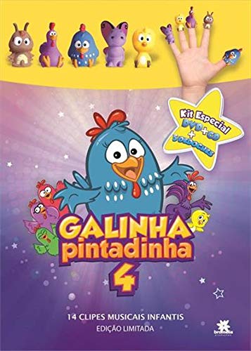 KIT ESPECIAL - GALINHA PINTADINHA 4 - DVD + CD + 5 DEDOCHES