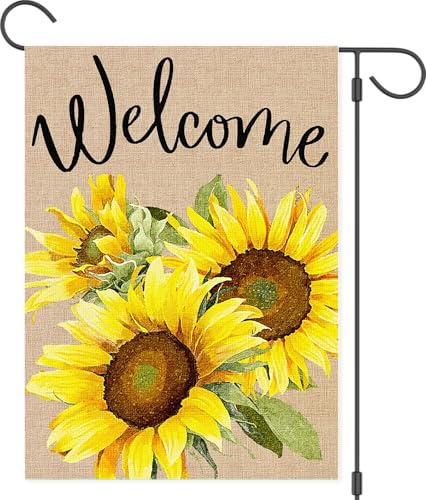 FZMHASLWW Summer Sunflower Garden Flag 12x18 inch
