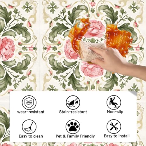 Image of Nuxovilar Peel and Stick Floor Tile 12x12 Inch Vinyl