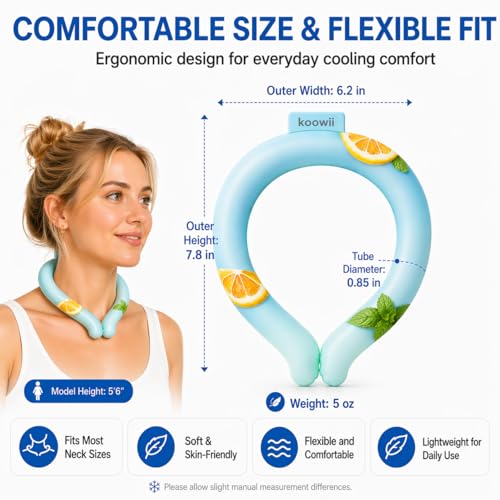 Image of Neck Cooling Tube, Reusable Cooling Neck Ring