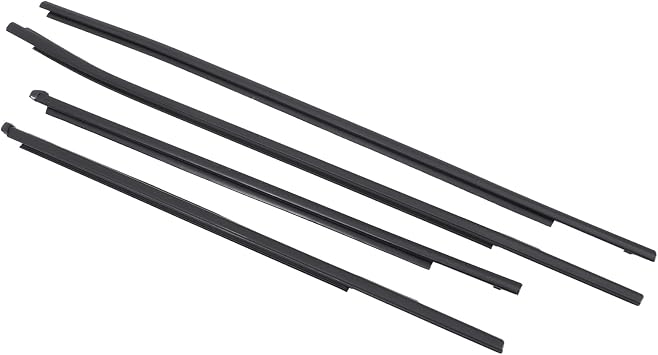 Car Outer Door Windows Weatherstrip Glass Seal Belt Rubber Moulding Strips Compatible for Toyota Hilux 2016 2017 2018 2019 2020 Waterproof Pressure Sealing Strip 68160-0K010