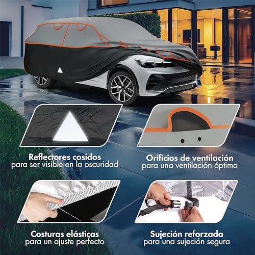 Funda antigranizo para coche WALSER Perma Protect impermeable de alta resistencia 5