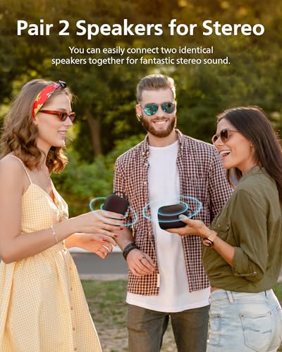Image of PHILIPS S1209 Portable Bluetooth Speaker,Wireless Speakers with Extra Bass,Quality Sound,12 H Battery,TWS Pairing,Support Stereo Sound,Bluetooth 5.3,IPX4 Waterproof,for Indoor & Outdoor,Small,Black